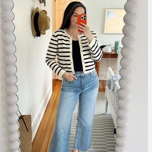 J. Crew Factory Wide Leg Crop Jeans NWT